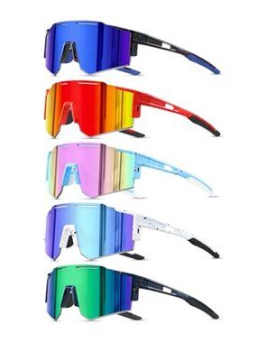 Kids Polarized Sunglasses UV400 Sports Baseball Cycling Youth Sunglasses 5 Pack